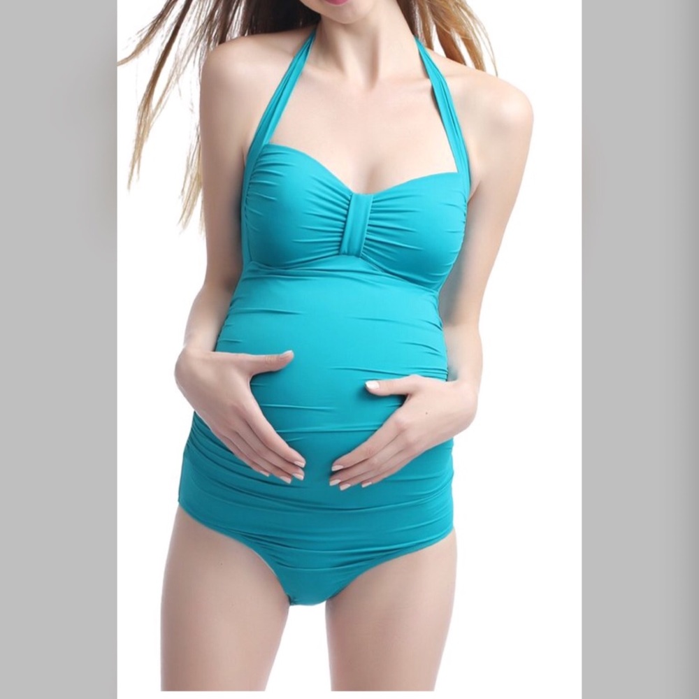 👙Onepiece maternity halter top swim suit 🔖NWT🔖